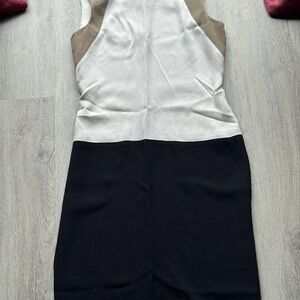 Calvin Klein Black Sleeveless Halter Sheath Dress